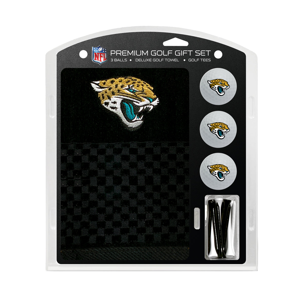 Jacksonville Jaguars Embroidered Towel Golf Gift Set