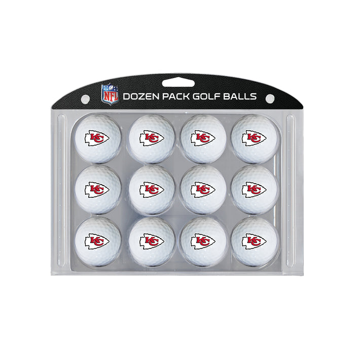 Kansas City Chiefs logo golf balls, 12 pack