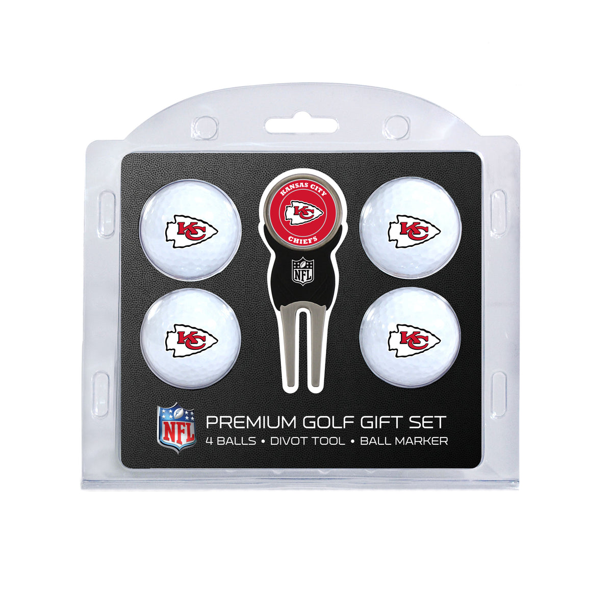 Kansas City Chiefs 4-Ball Golf Gift Set
