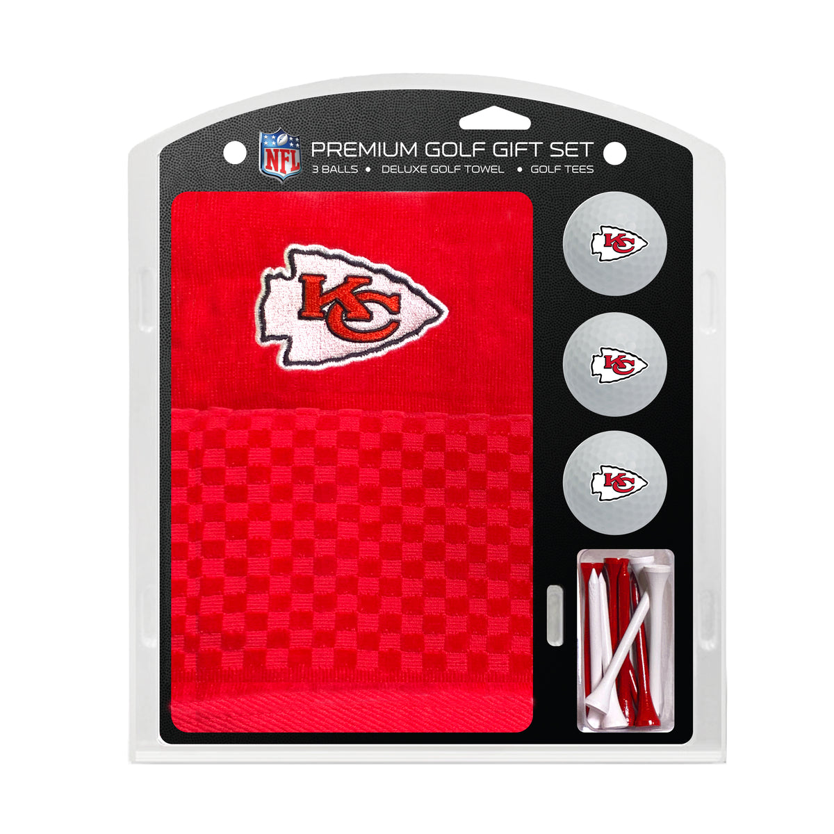 Kansas City Chiefs Embroidered Towel Golf Gift Set
