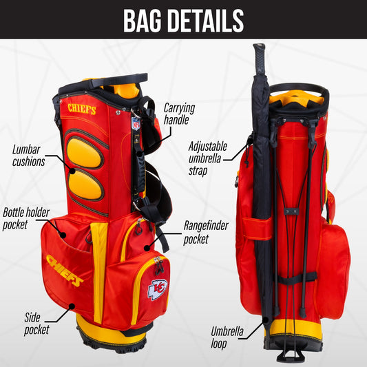 Kansas City Chiefs Fairway Stand Bag - Image 2 - Club Rehab