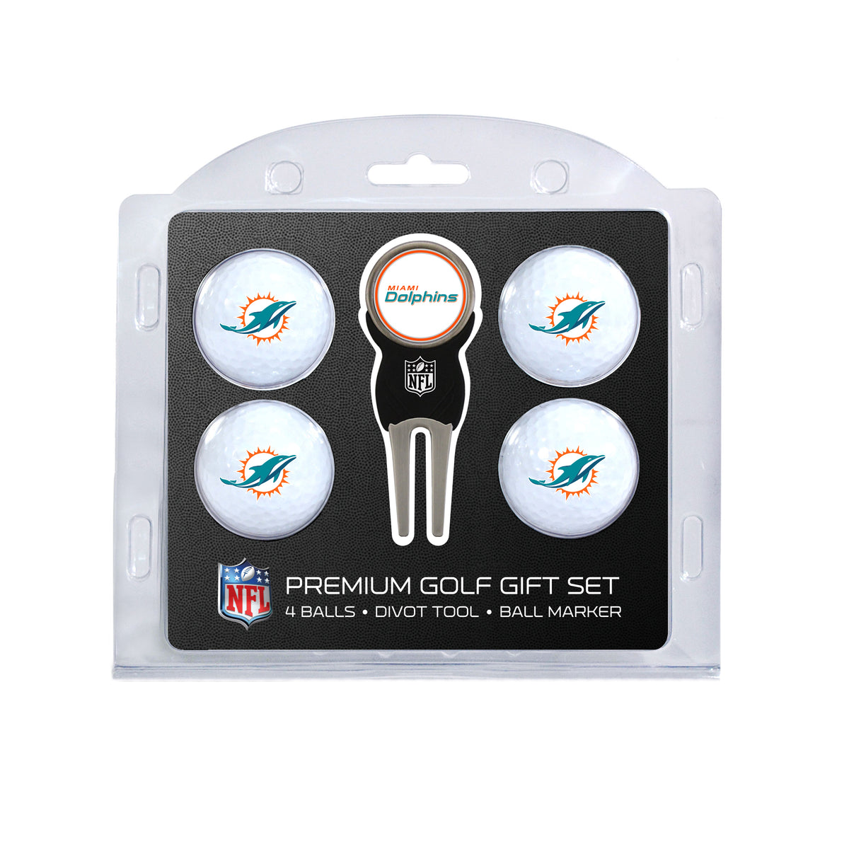 Miami Dolphins 4-Ball Golf Gift Set