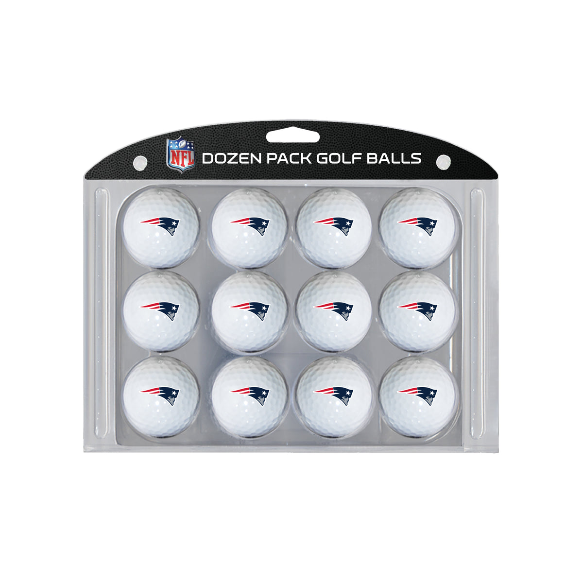 New England Patriots logo golf balls, 12 pack
