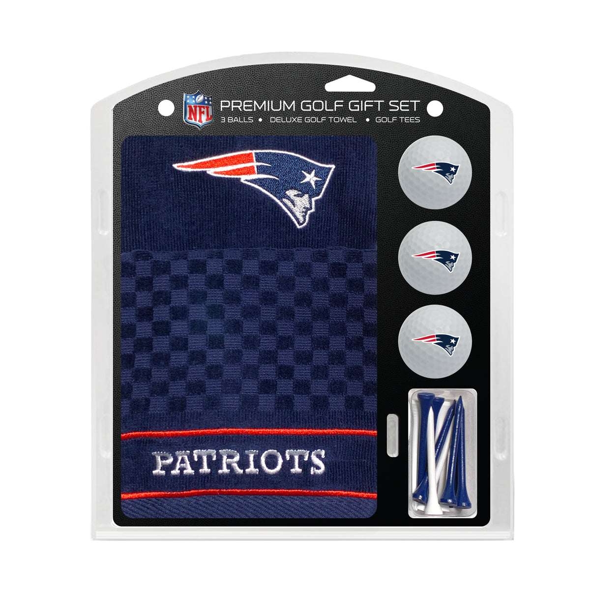 New England Patriots Embroidered Towel Golf Gift Set