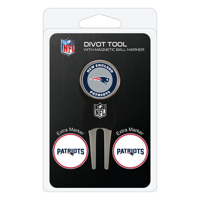 New England Patriots divot repair tool and three ball markers
