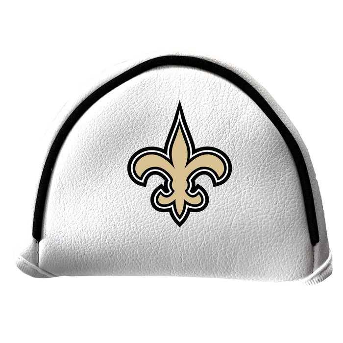 New Orleans Saints vintage mallet putter white printed golf headcover