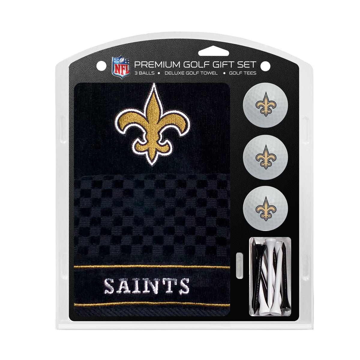 New Orleans Saints Embroidered Towel Golf Gift Set