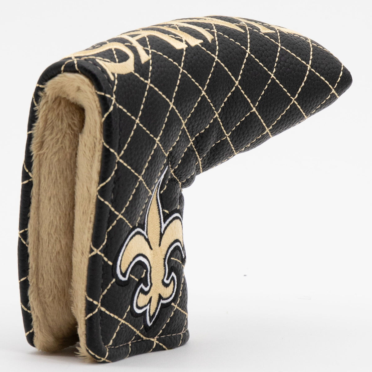 New Orleans Saints Solid Quilted Blade Putter Headcover