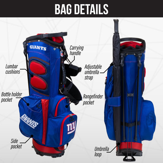 New York Giants Fairway Stand Bag - Image 2 - Club Rehab