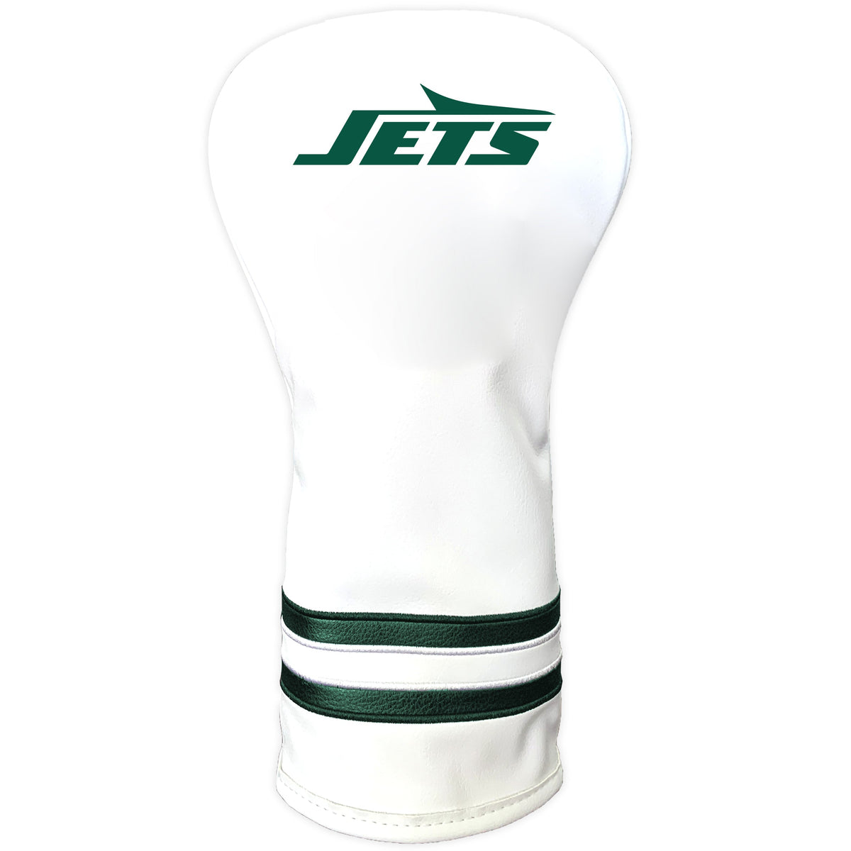 New York Jets vintage driver white printed golf headcover