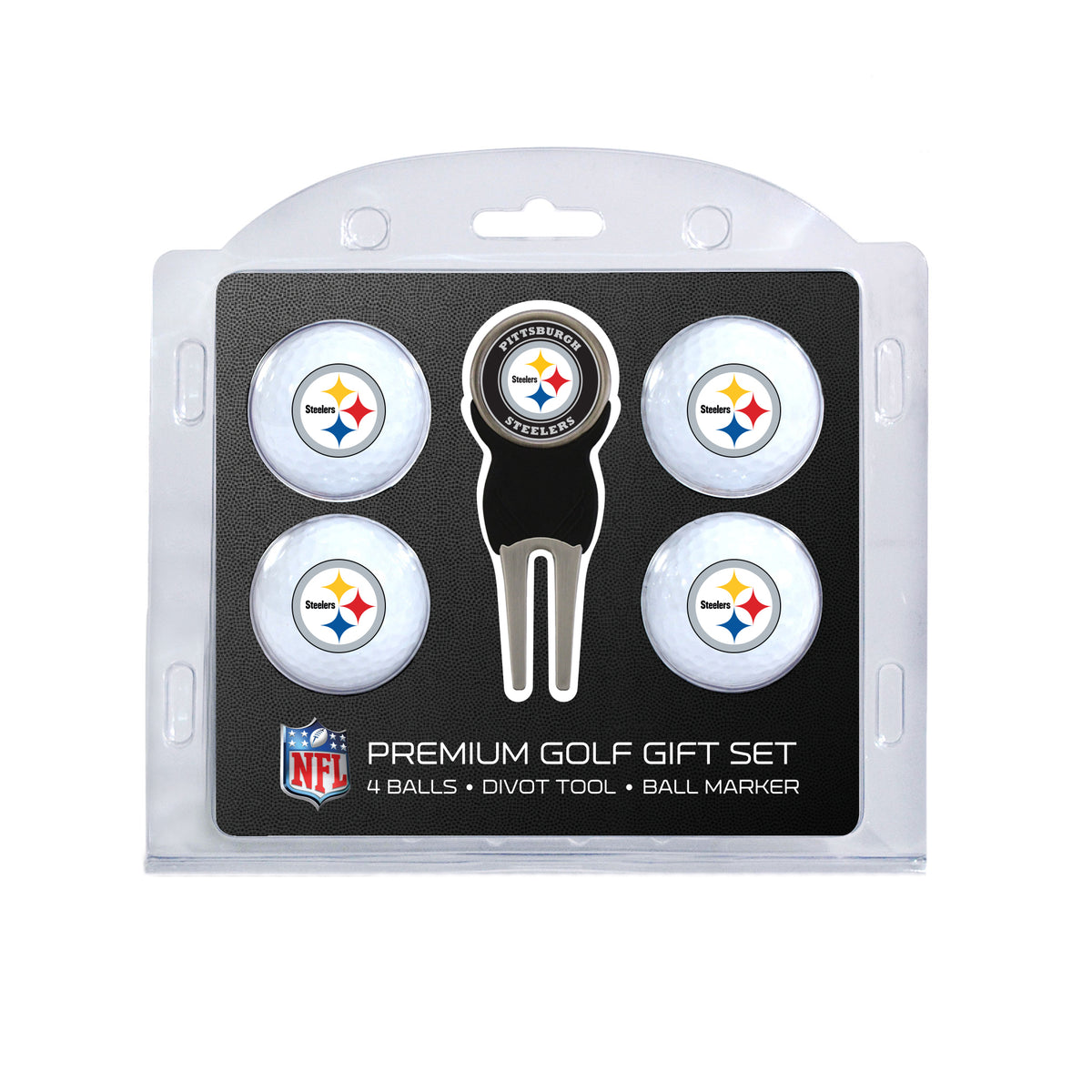 Pittsburgh Steelers 4-Ball Golf Gift Set