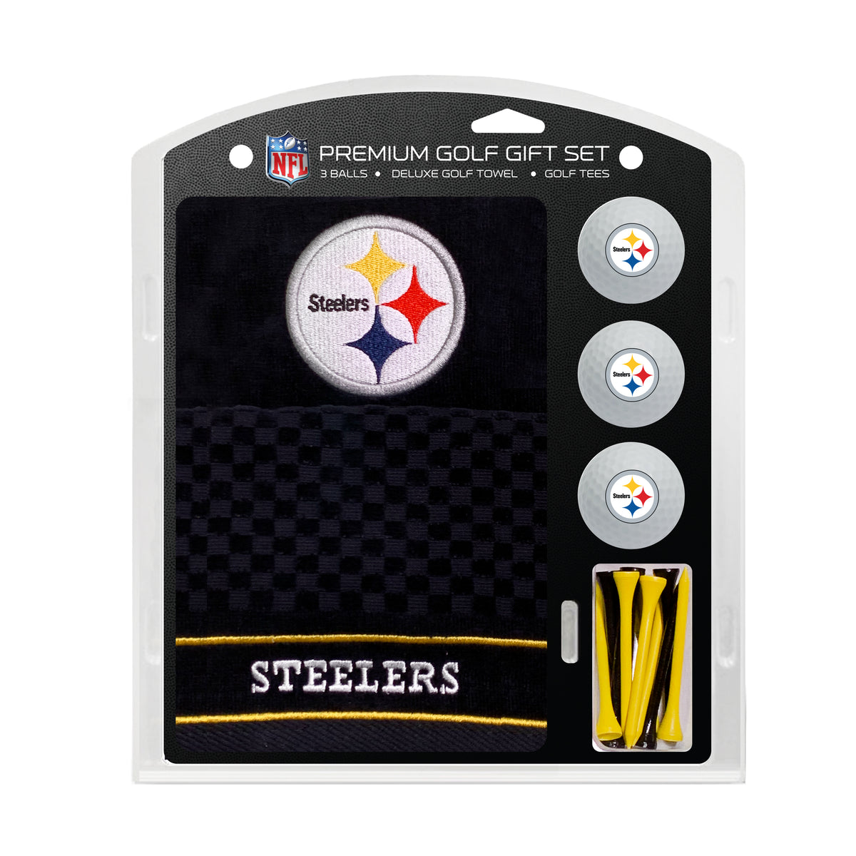 Pittsburgh Steelers Embroidered Towel Golf Gift Set