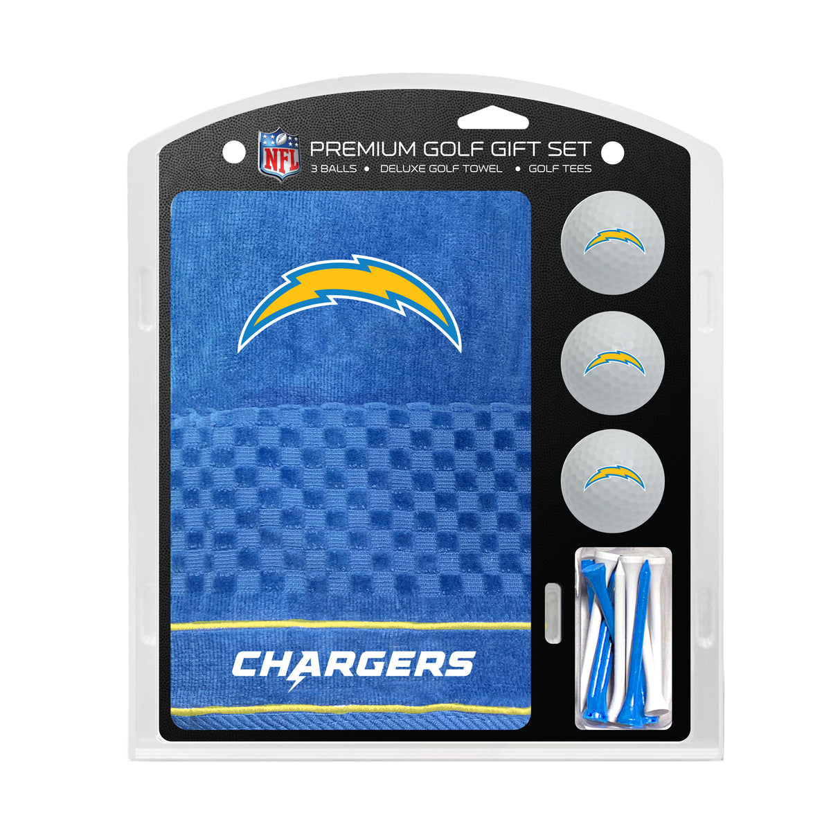 Los Angeles Chargers Embroidered Towel Golf Gift Set