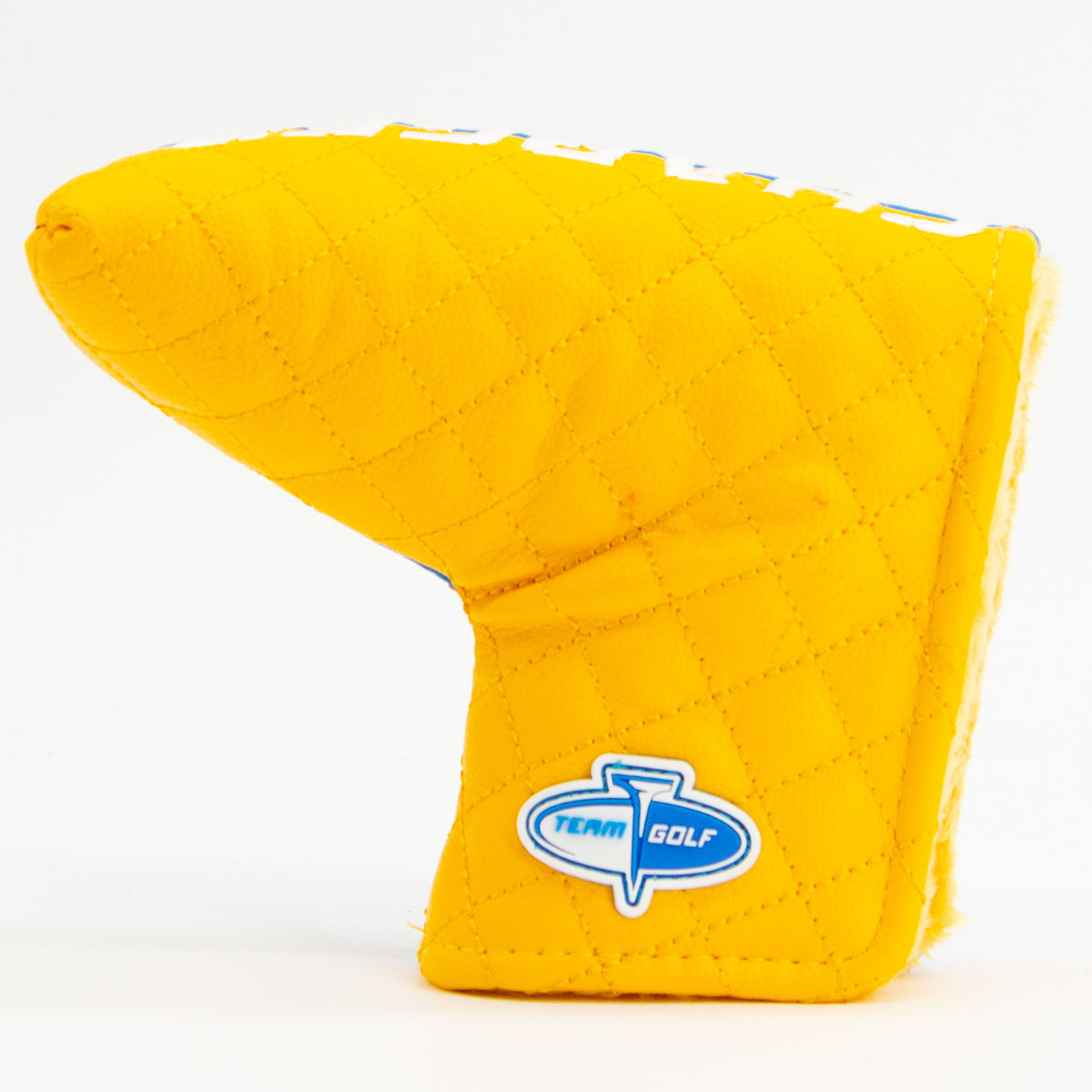 Los Angeles Chargers Split Blade Putter quilted headcover, back view