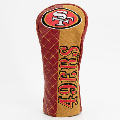San Francisco 49ers Split Fairway quilted headcover, front view