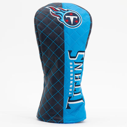 Tennessee Titans Split Fairway quilted headcover, front view