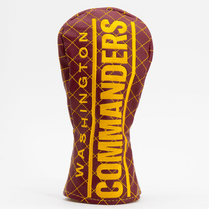 Washington Commanders Solid Fairway quilted headcover, front view