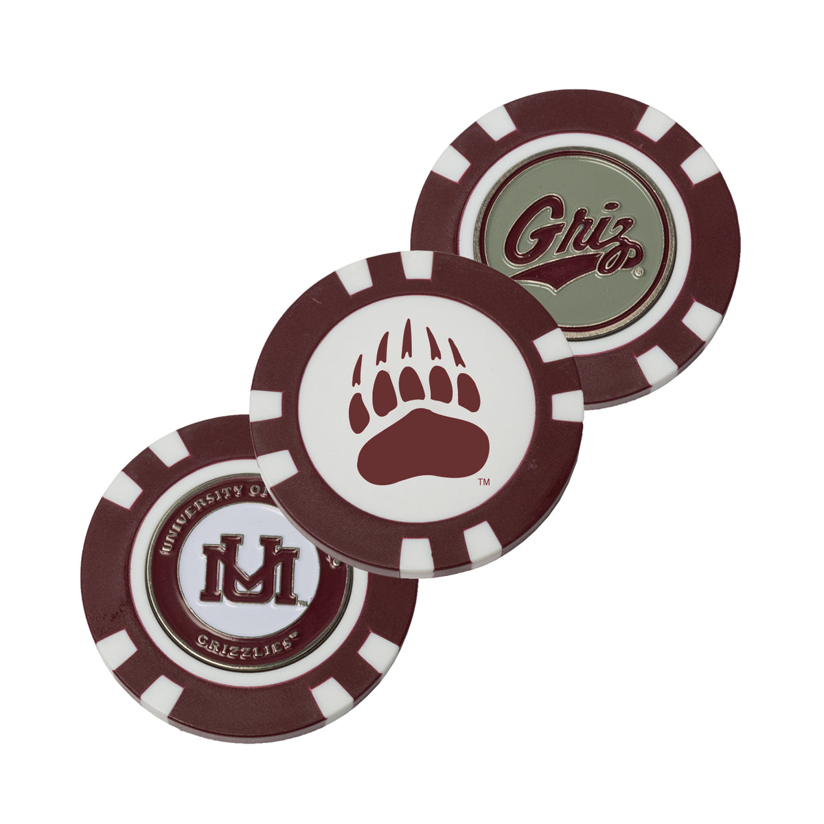 Montana Grizzlies Poker Chip Ball Marker