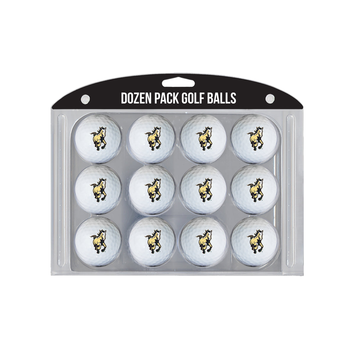 Cal Poly Mustangs logo golf balls, 12 pack
