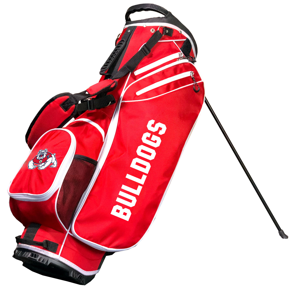 Fresno State Bulldogs Birdie stand golf bag, Red color