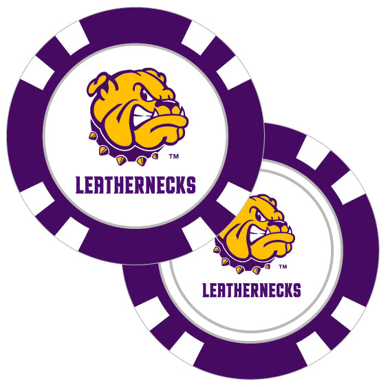 Western Illinois Leathernecks Poker Chip Ball Marker