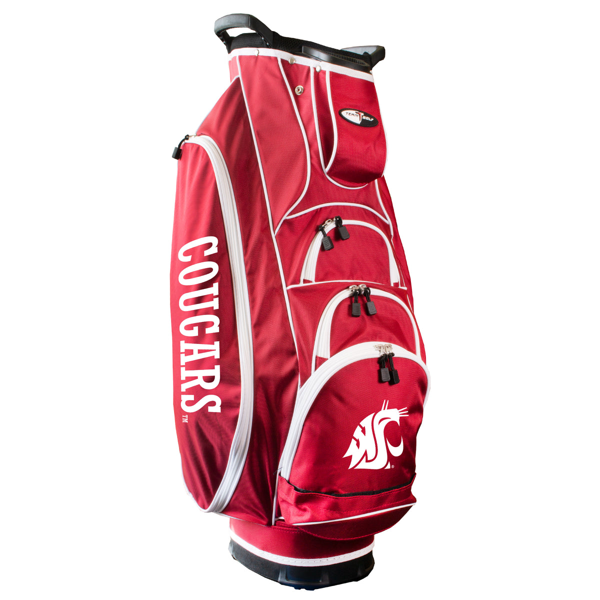 Washington State Albatross golf cart bag in Dark Red