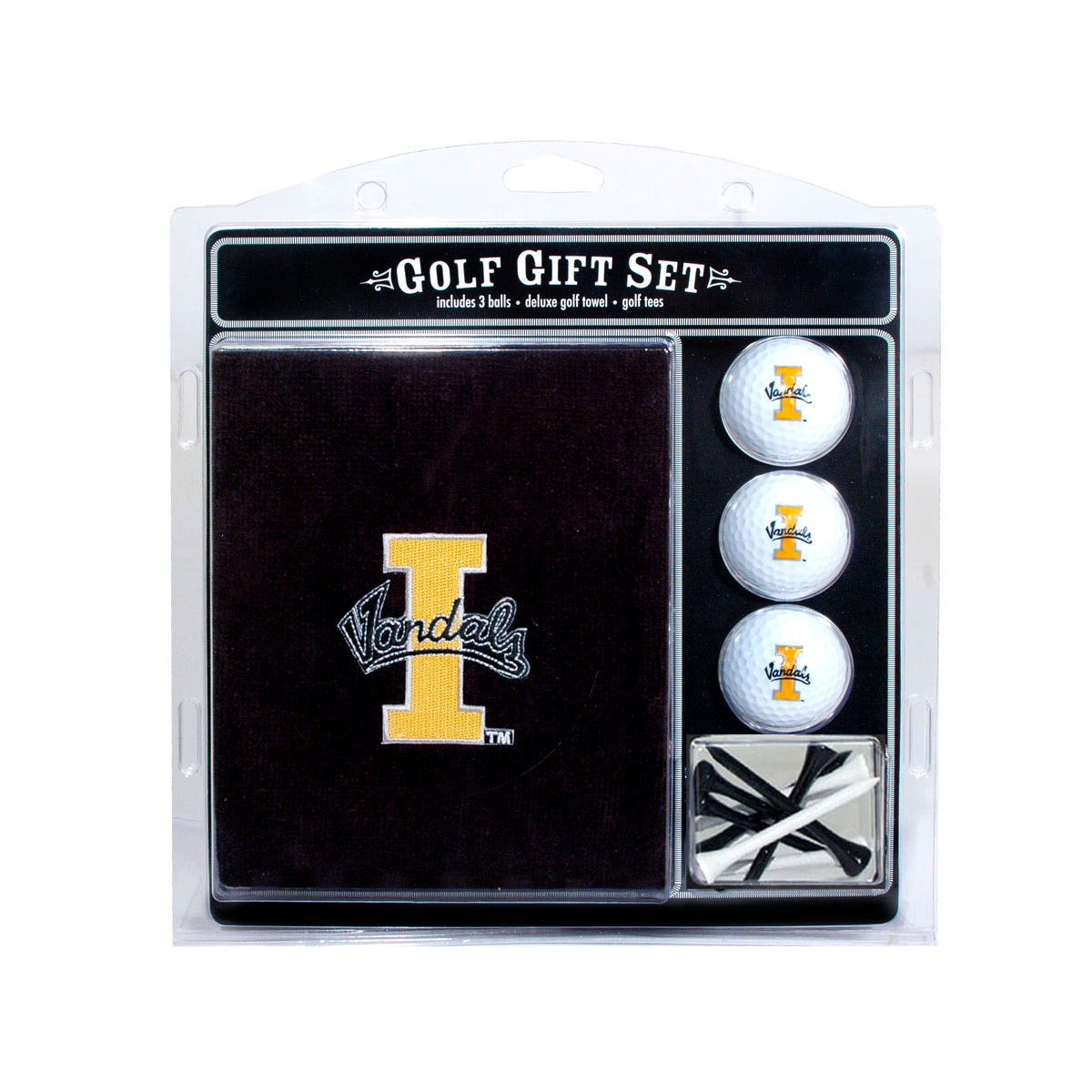 Idaho Vandals Embroidered Towel Golf Gift Set