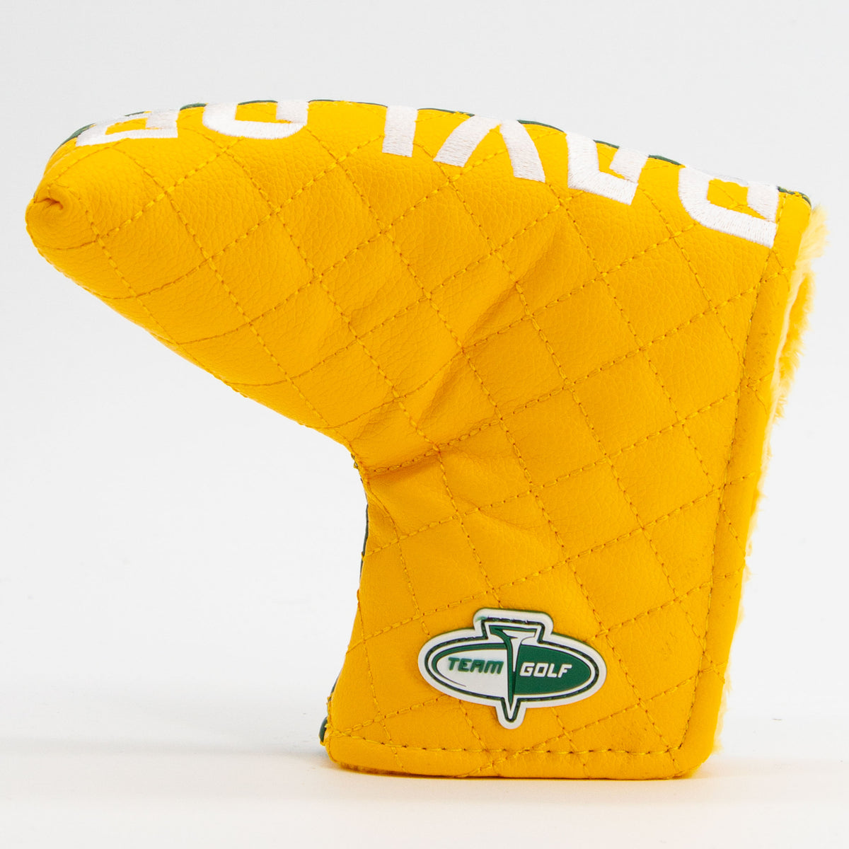 Baylor Bears Split Quilted Blade Putter Cover, back view