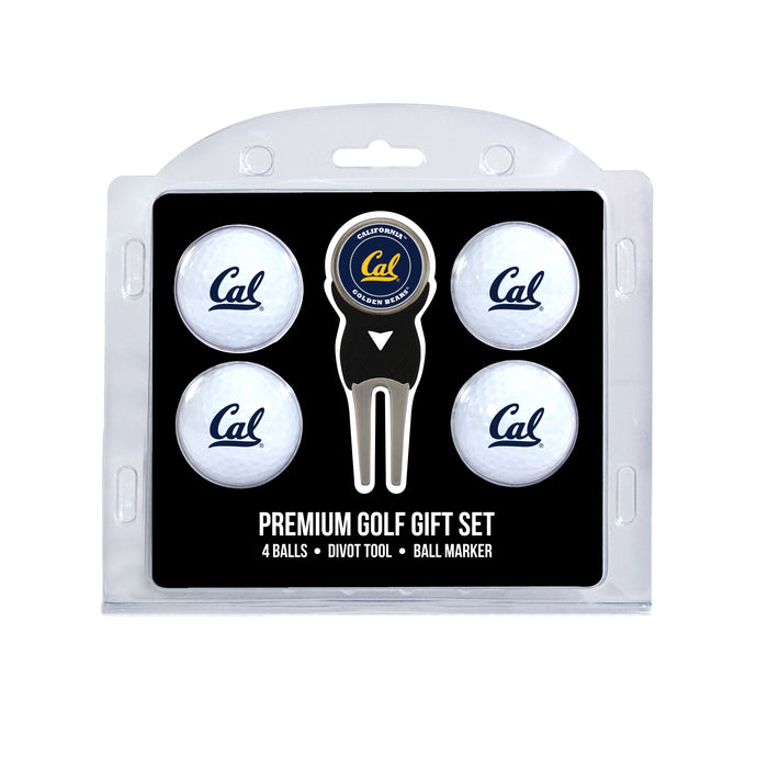 Cal Berkeley Golden Bears 4-Ball Golf Gift Set