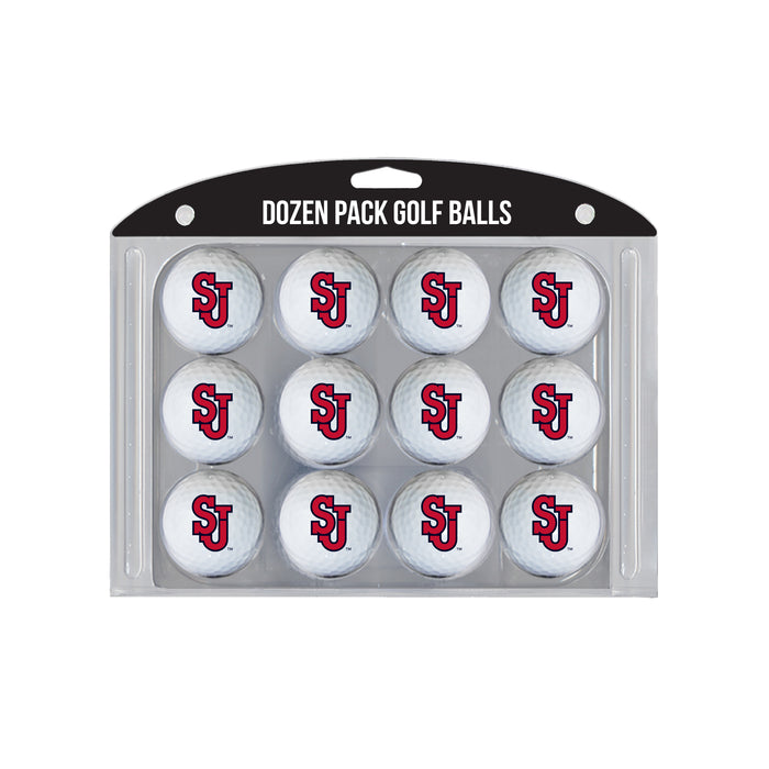 St. John's Red Storm logo golf balls, 12 pack
