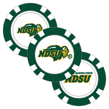 North Dakota State Bison Poker Chip Ball Marker