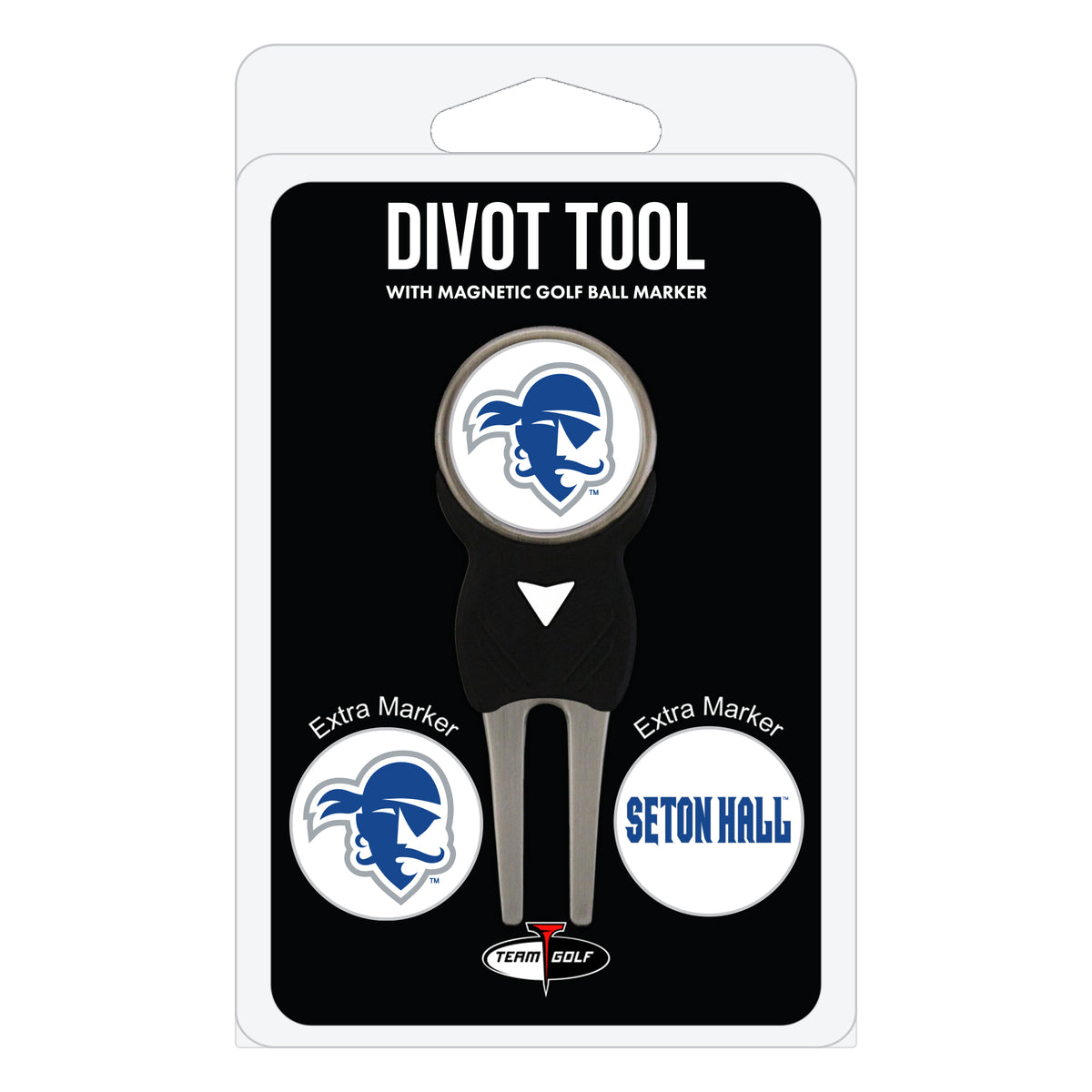 Seton Hall Pirates divot repair tool and three ball markers