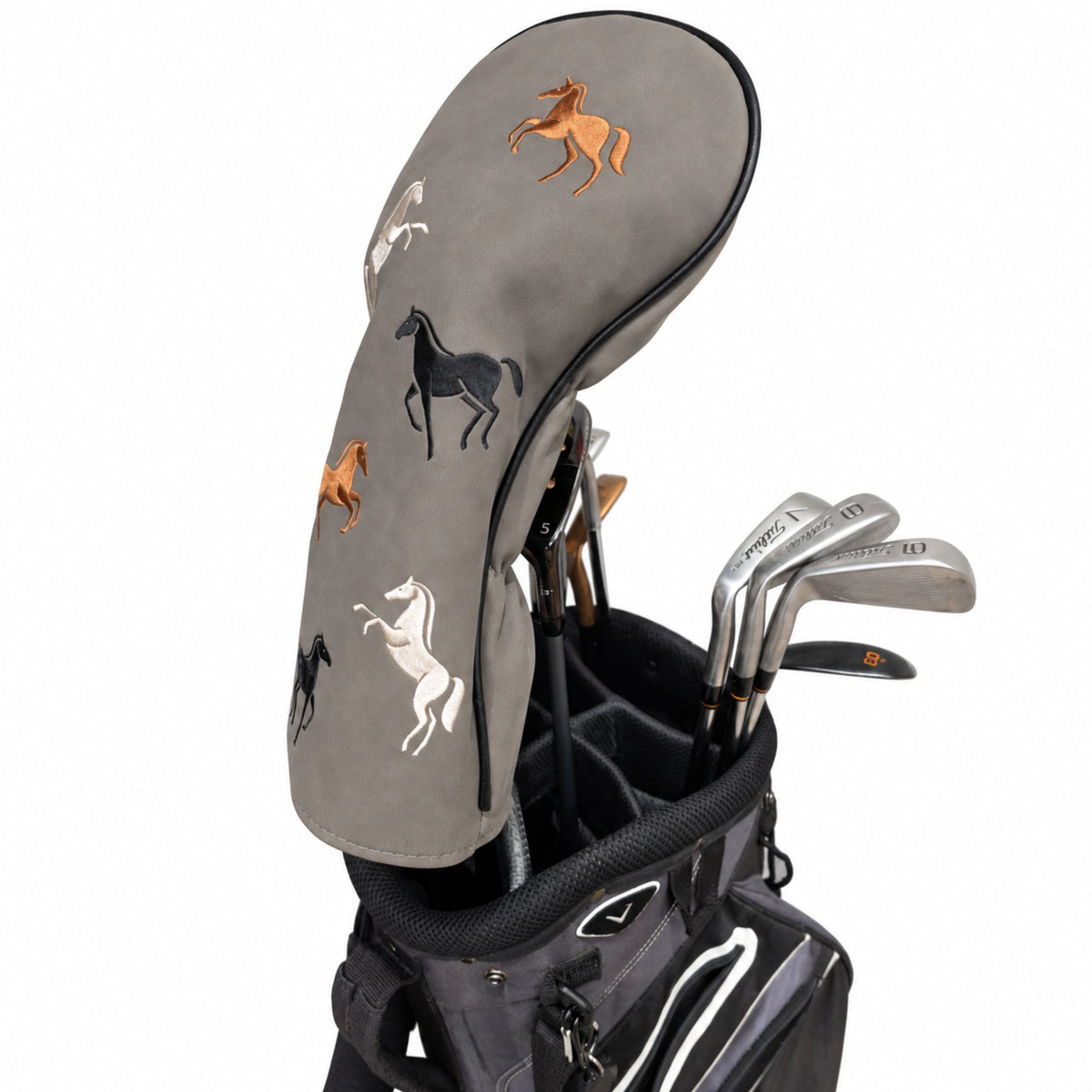 Horse Driver Headcover - Driver - In golf bag, side