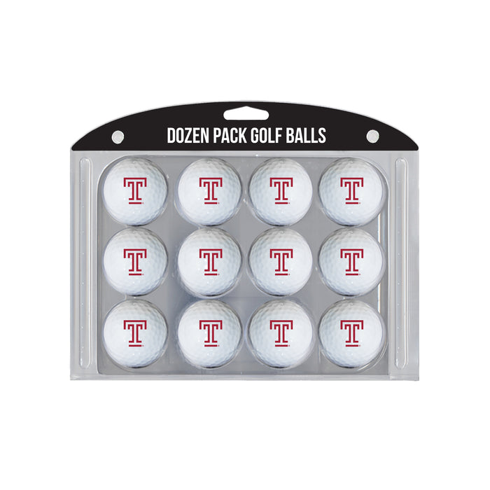 Temple Owls logo golf balls, 12 pack