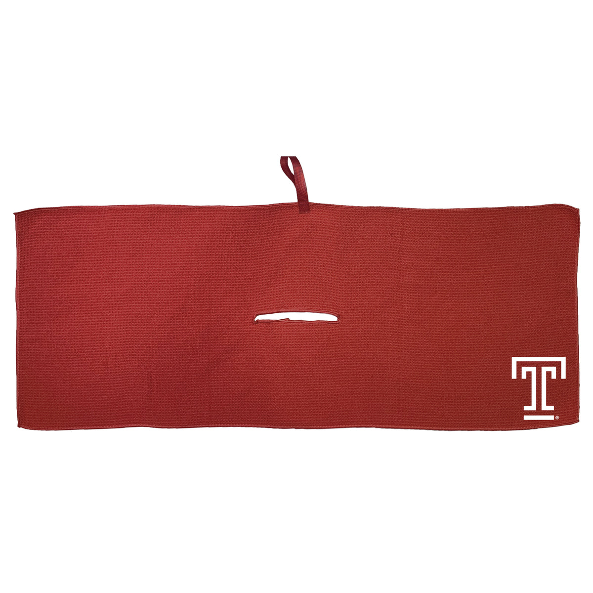 Temple Owls 16 x 40 microfiber golf towel with team logo