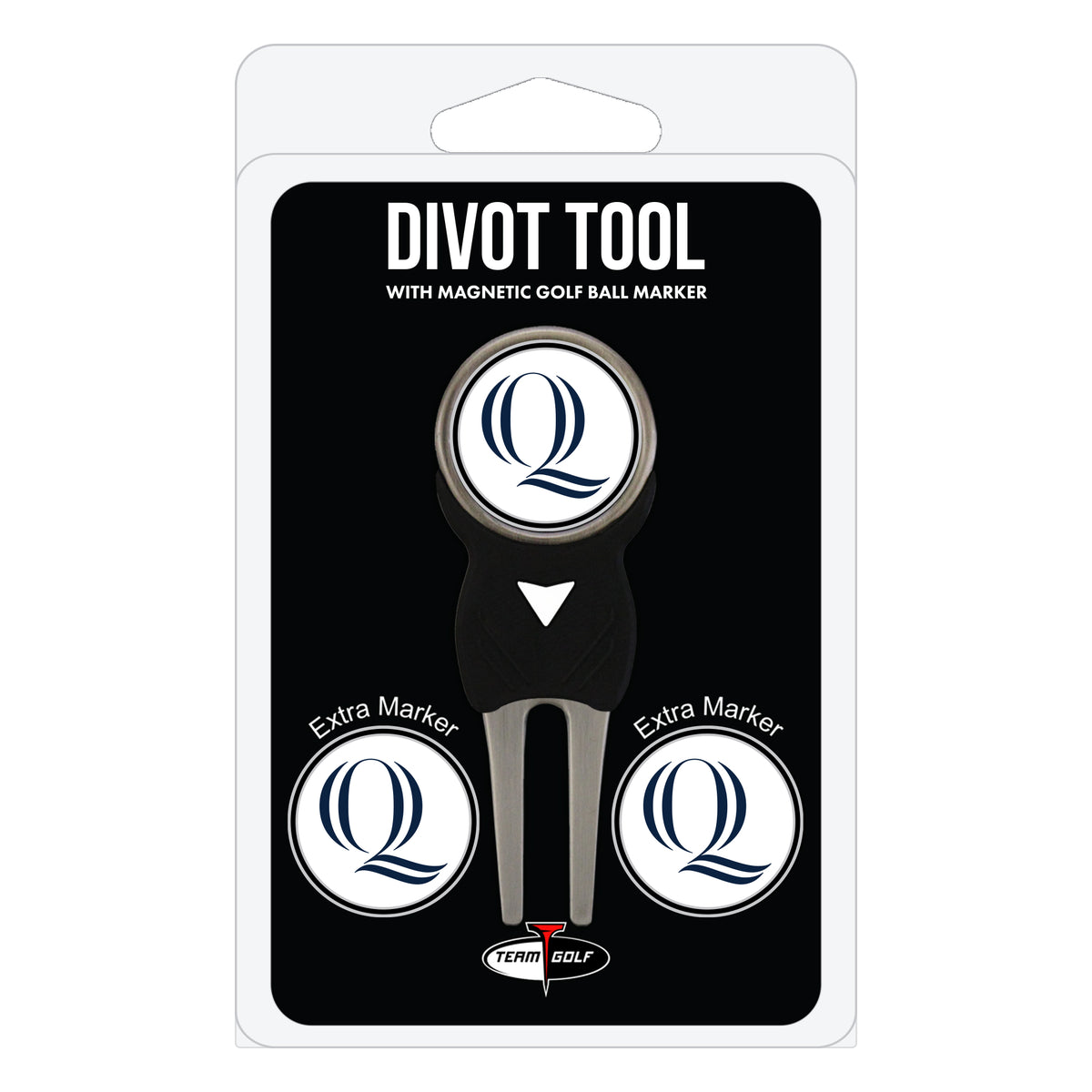 Quinnipiac Bobcats divot repair tool and three ball markers