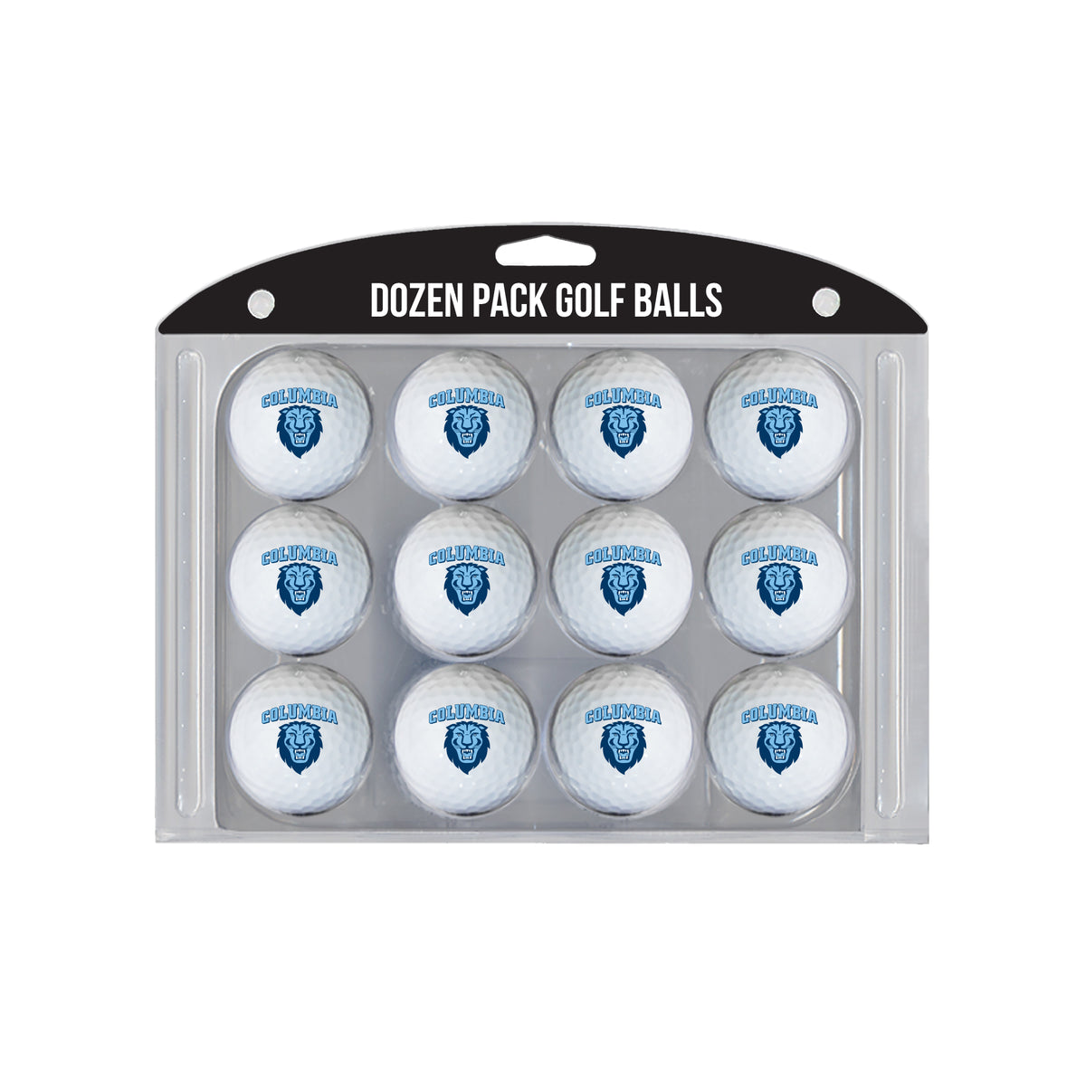 Columbia Lions logo golf balls, 12 pack