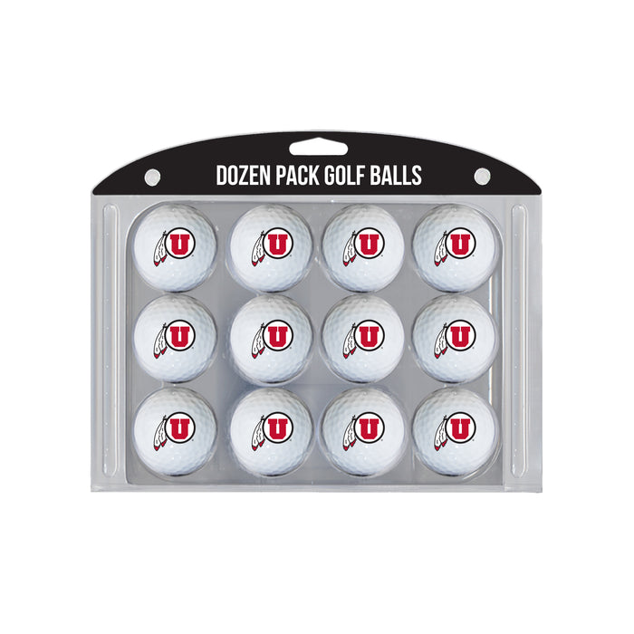 Utah Utes logo golf balls, 12 pack