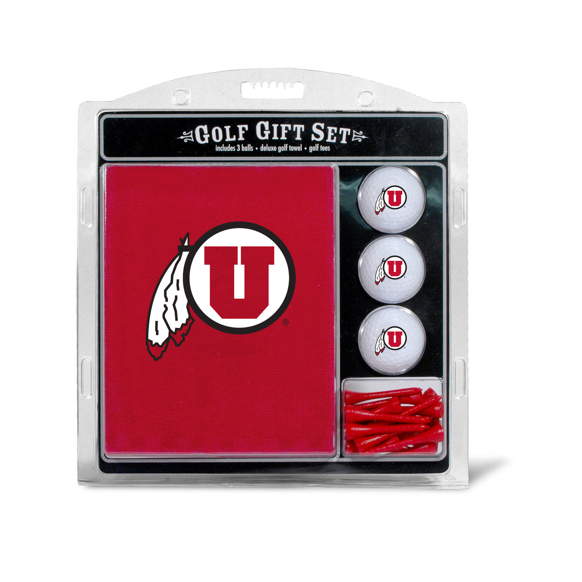 Utah Utes Embroidered Towel Golf Gift Set
