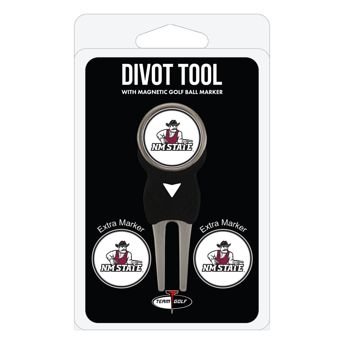 New Mexico State Aggies divot repair tool and three ball markers