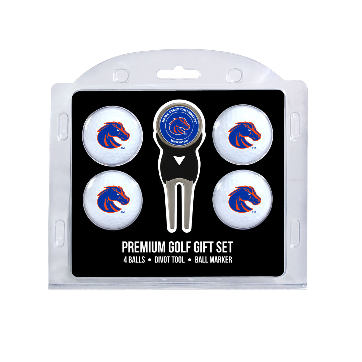 Boise State Broncos 4-Ball Golf Gift Set