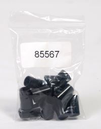 Black .355 taper tip iron ferrule, 3/4-inch tall, supplied in a 12-pack