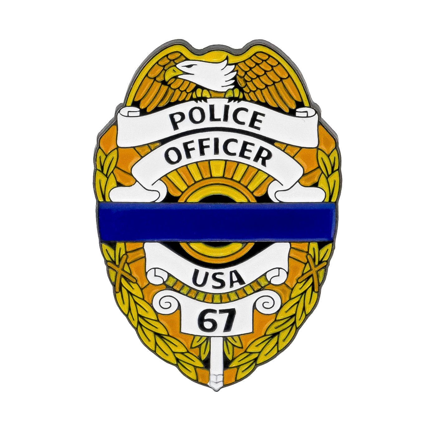 Police Officer Badge Ball Marker