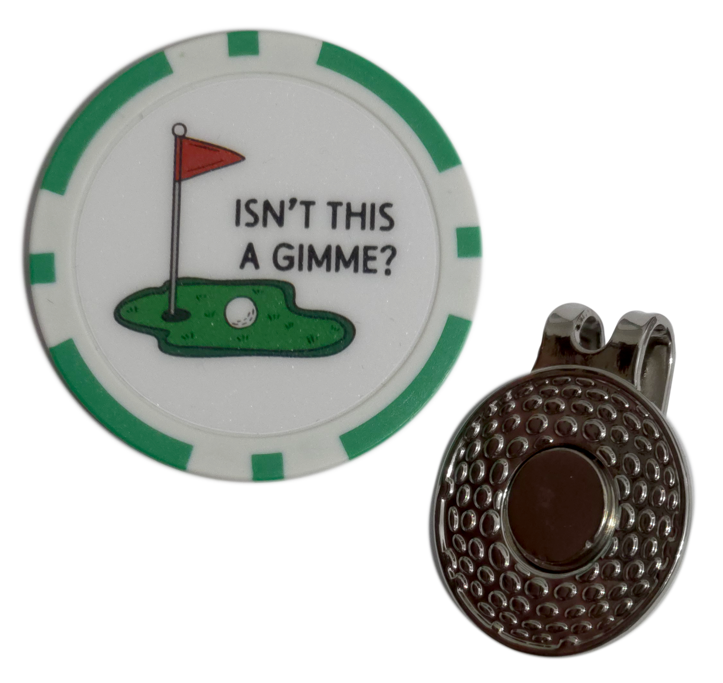 “Isn’t This a Gimme?” Golf Ball Marker Poker Chip