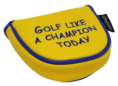 Golf Like A Champion Embroidered Mallet Putter Cover by ReadyGOLF