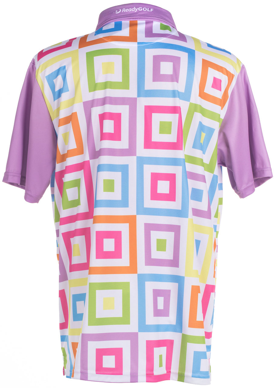 Hip To Be Square Mens Golf Polo Shirt by ReadyGOLF