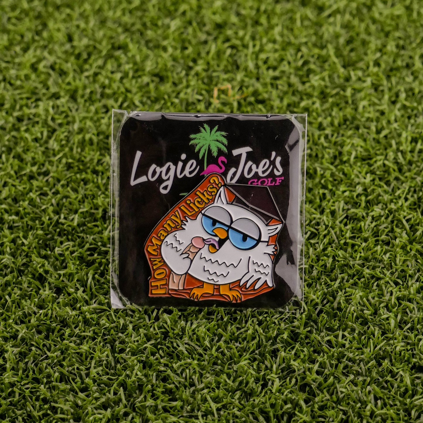 How many licks? Owl Ball Marker