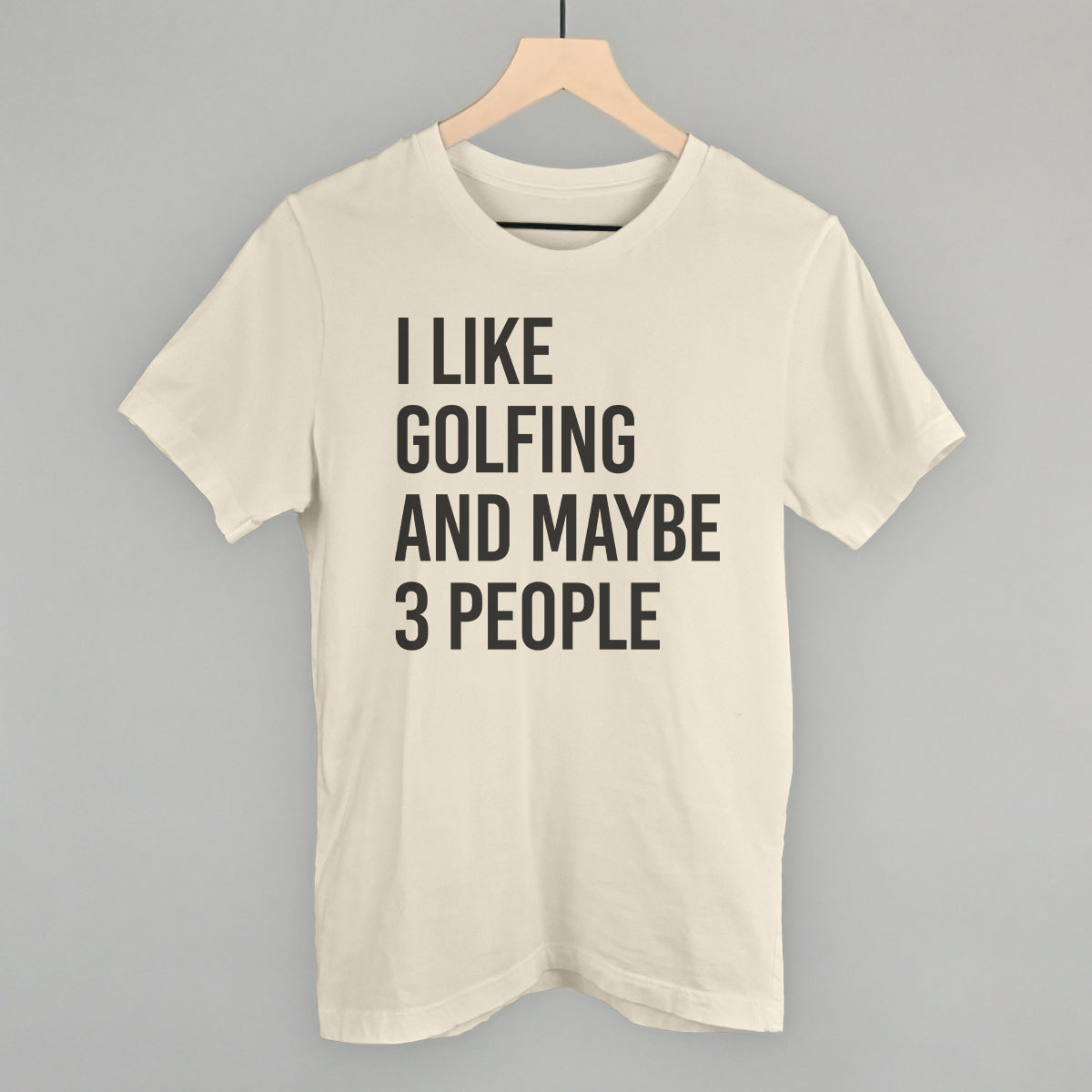 I Like Golfing and Maybe 3 People Graphic Apparel - product detail 2