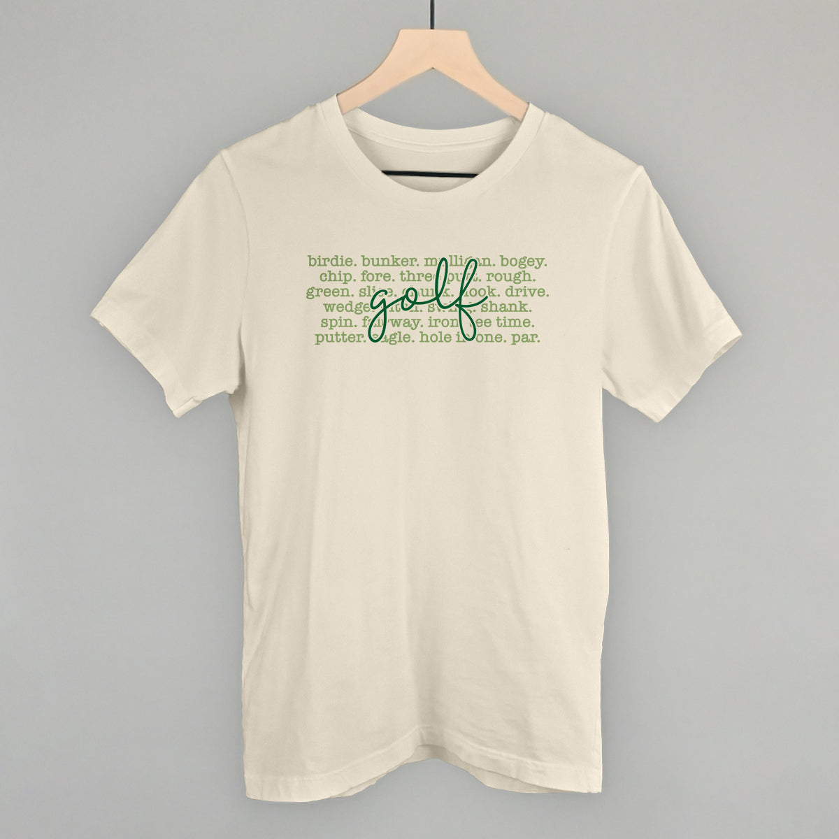 Golf Terms Script Graphic Apparel
