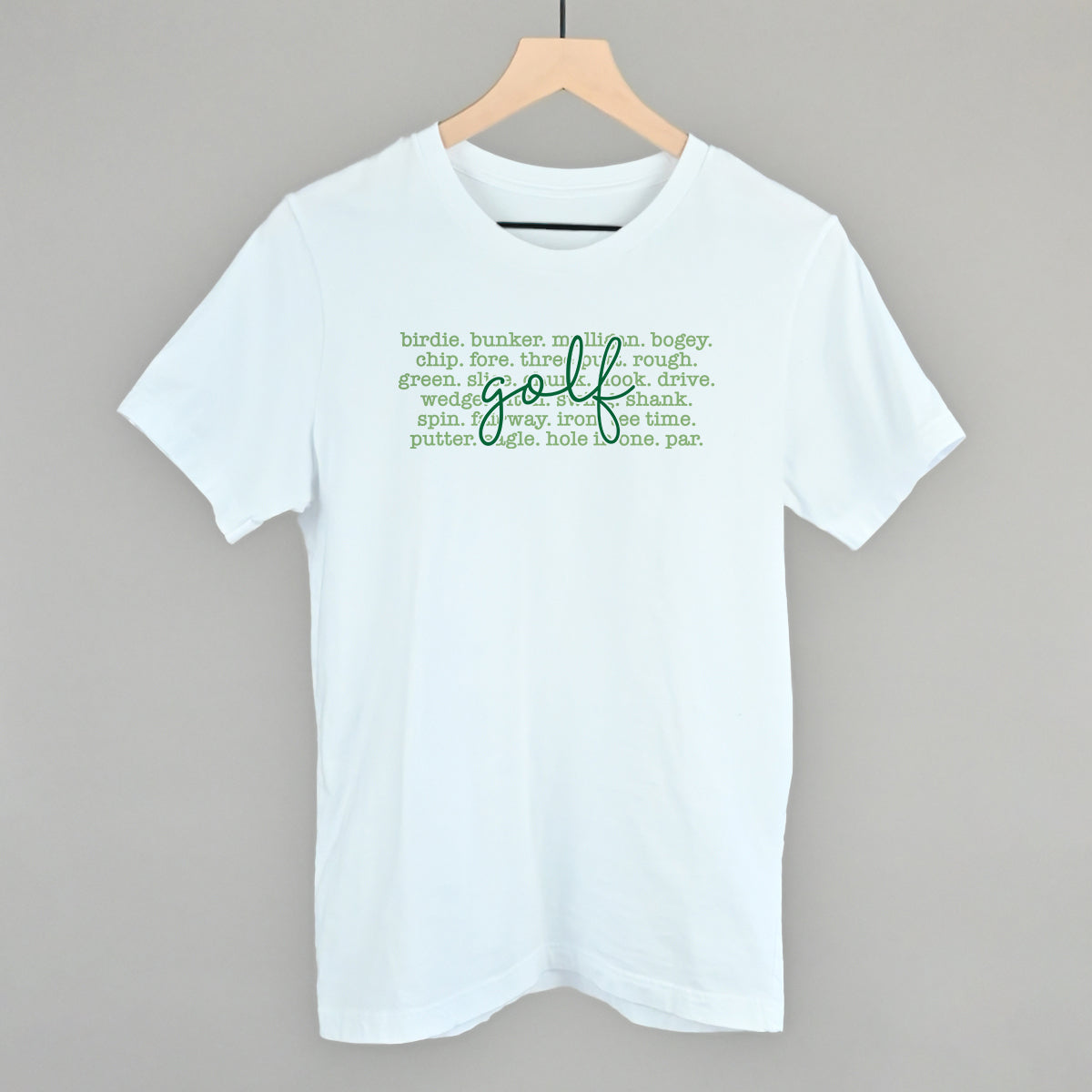 Golf Terms Script Graphic Apparel - product detail 2